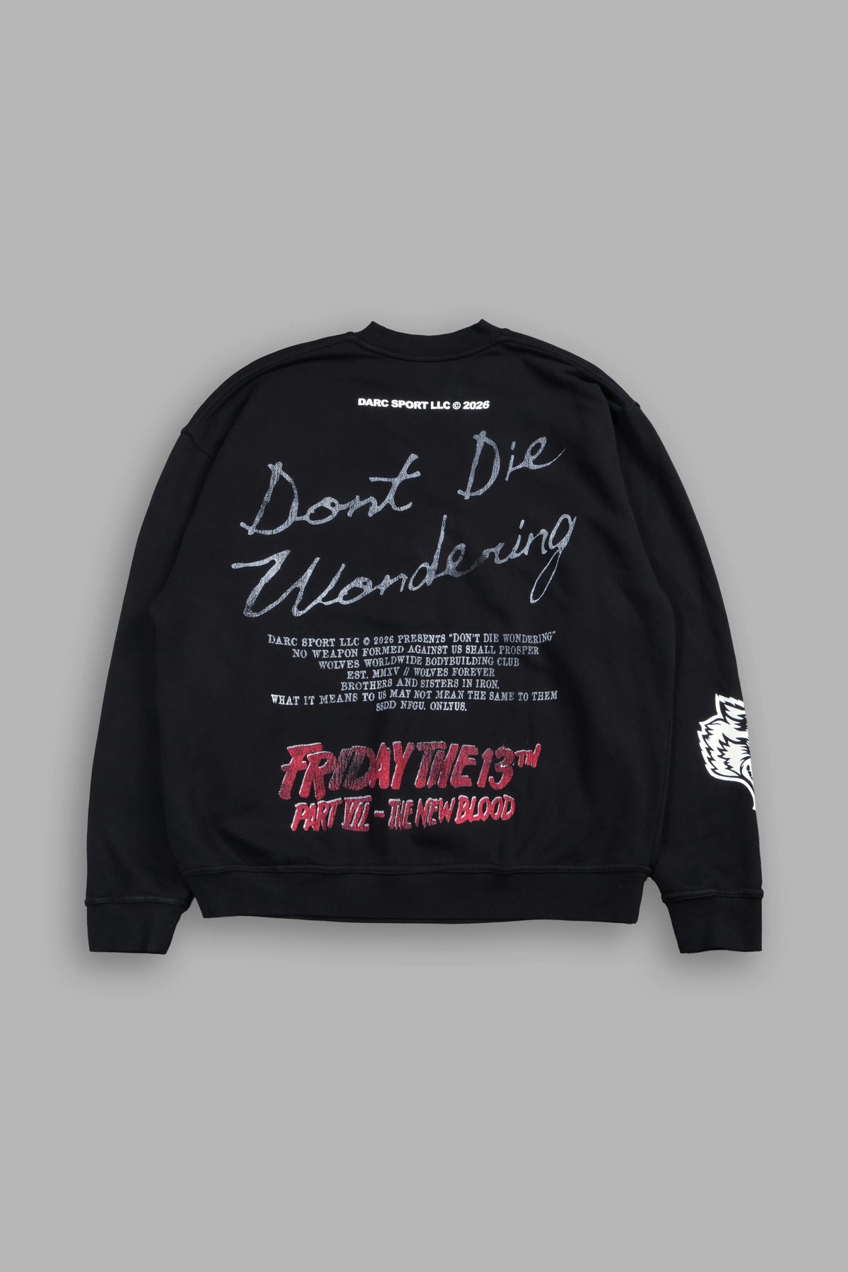 THE NEW BLOOD LONDON CREWNECK IN BLACK
