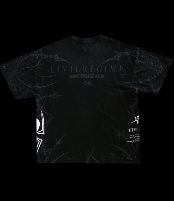 NIGHT MODE AMERICAN CLASSIC OVERSIZED TEE IN VINTAGE BLACK