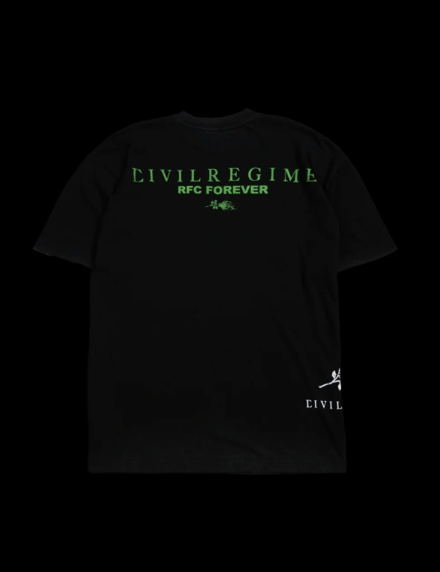 CHAOS BOOGIE FRIGHTS AMERICAN CLASSIC OVERSIZED TEE IN VINTAGE BLACK
