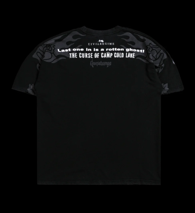 CAMP COLD LAKE AMERICAN CLASSIC OVERSIZED TEE IN VINTAGE BLACK