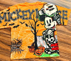 Cursed Bones "SBS" 199X Oversized Tee in Hallow Orange