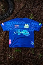 Legend Of Bubbles "Side By Side" 199X Oversized Tee in True Blue