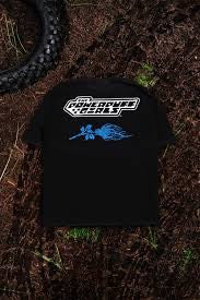 Rowdy Blue American Classic Oversized Tee in Vintage Black