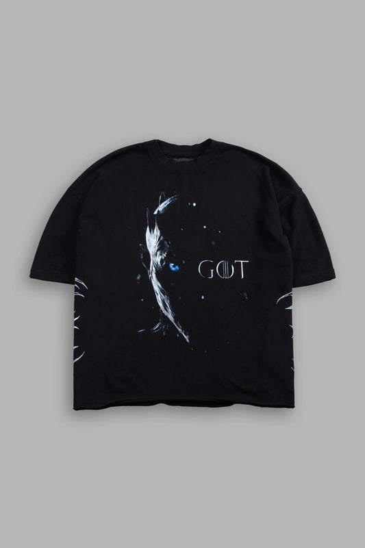 NORTH REMEMBERS PREMIUM OVERSIZED RAW HEM BOX CUT TEE