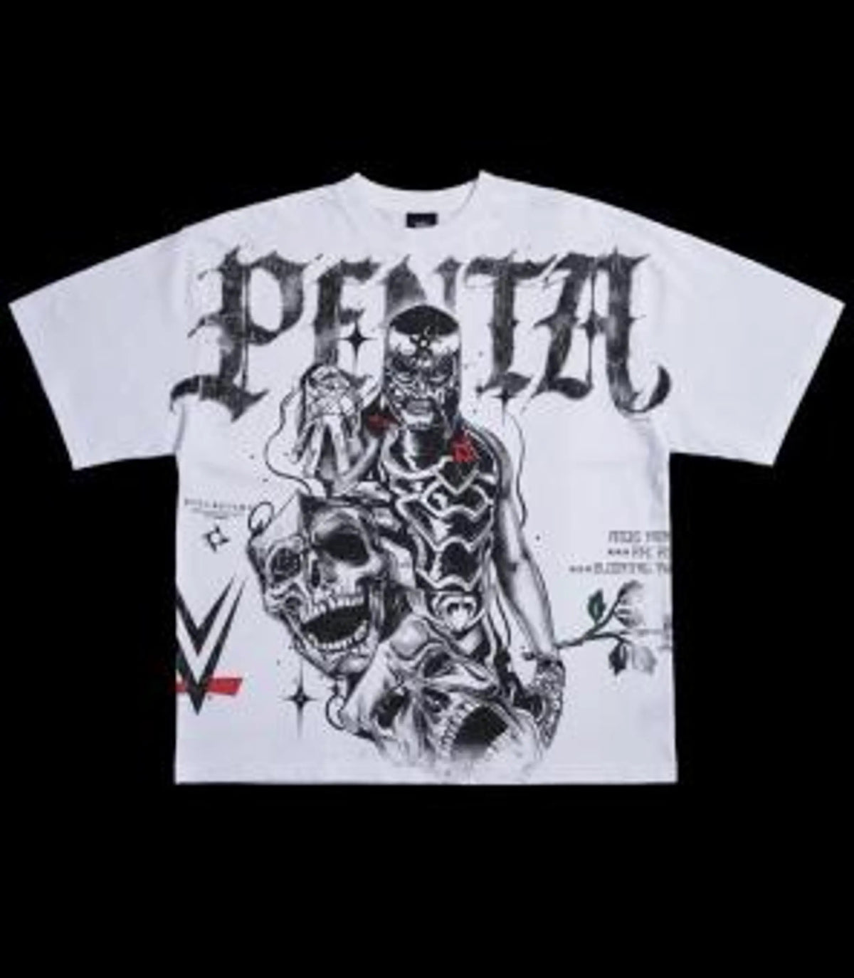 PENTA'S HERITAGE "SIDE BY SIDE" 199X OVERSIZED TEE IN WHITE
