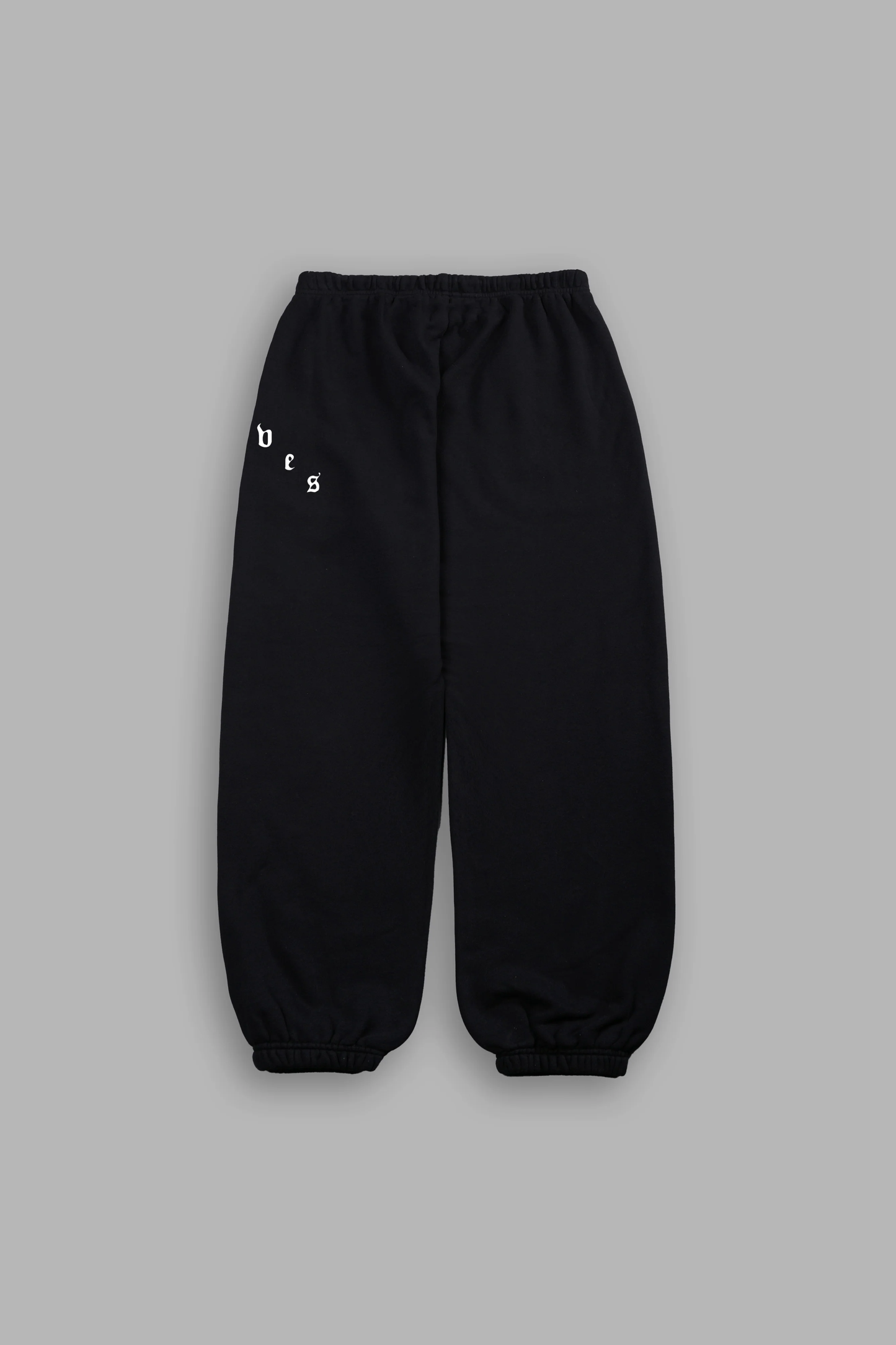 WOLVES PYRAMID LIGHTWEIGHT LOUNGER SWEAT PANTS IN BLACK