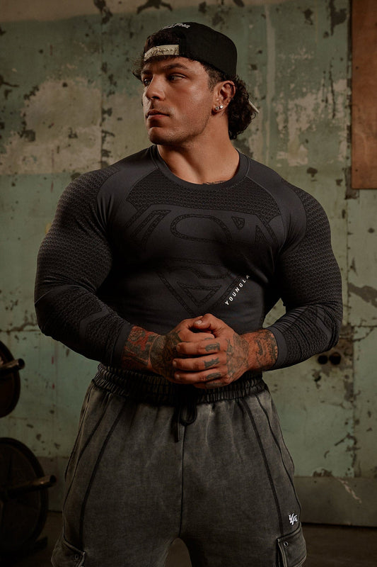 8066 - SUPERMAN COMPRESSION LONGSLEEVES