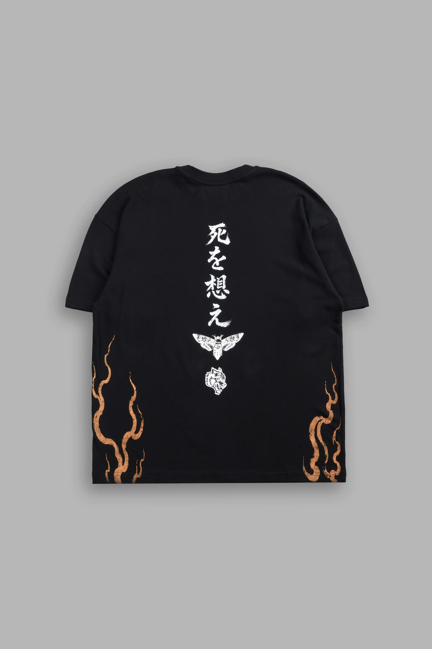MOURNING FLAME PREMIUM OVERSIZED TEE IN BLACK