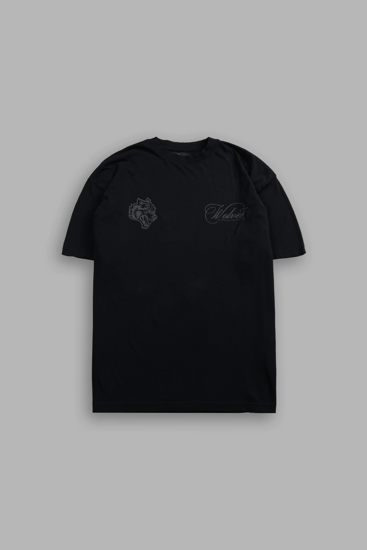 NOCTURNE BLOOM PREMIUM OVERSIZED TEE IN BLACK
