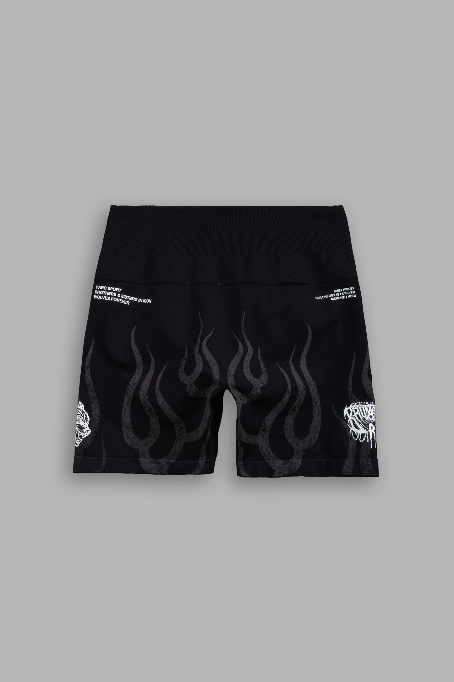 HELLFIRE "STELLA" SOFT SEAMLESS SHORTS IN BLACK
