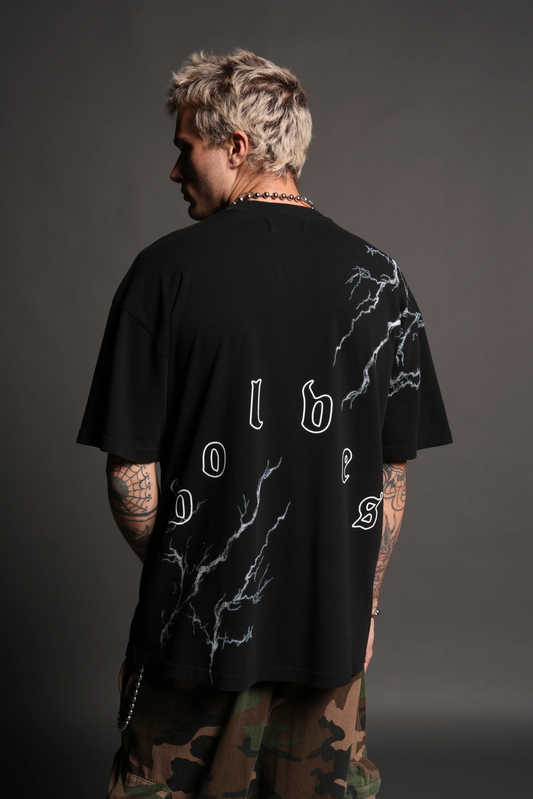 SHINOBI PREMIUM OVERSIZED TEE IN BLACK