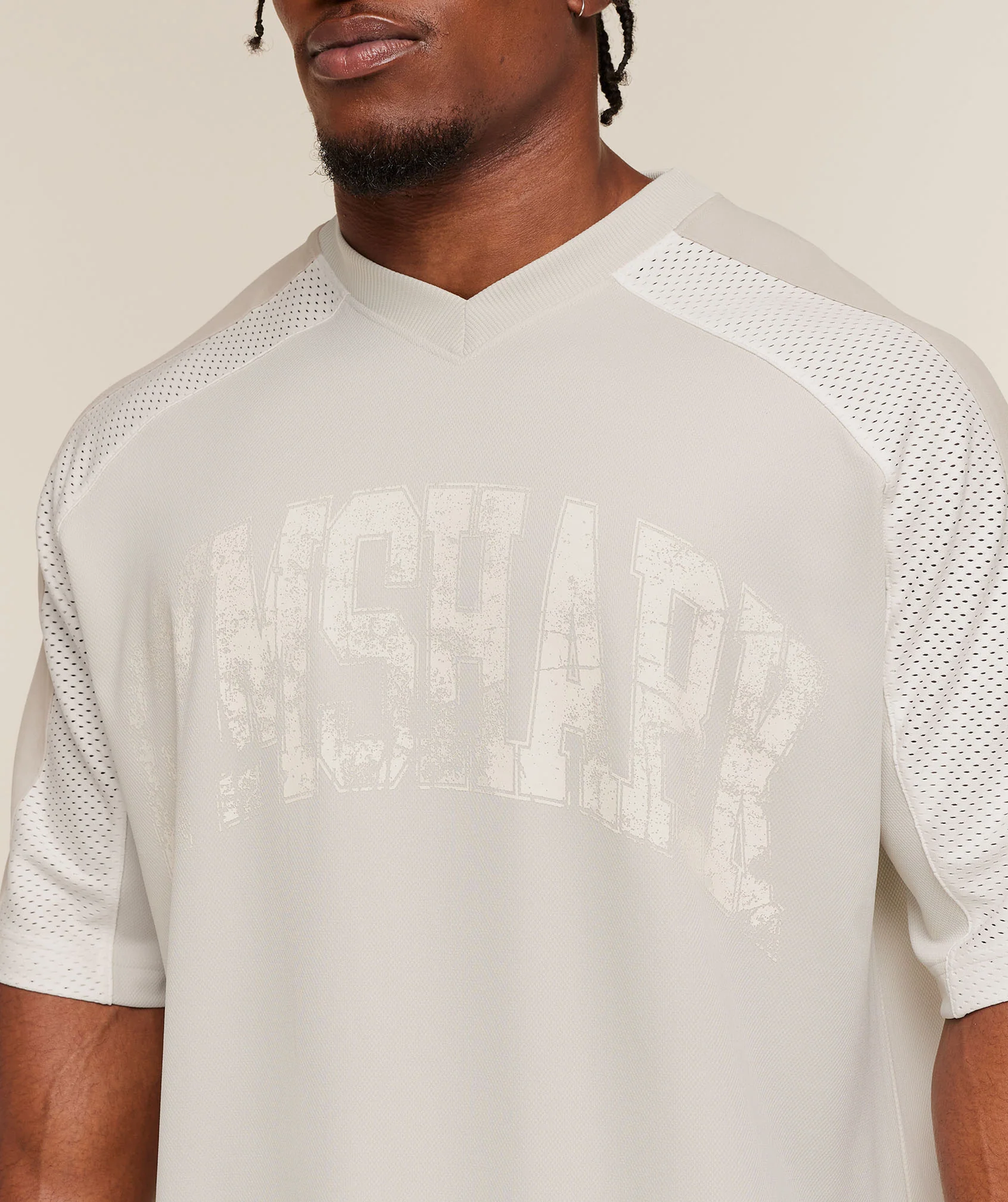 COLLECTIVE MESH WORDMARK JERSEY - WHITE