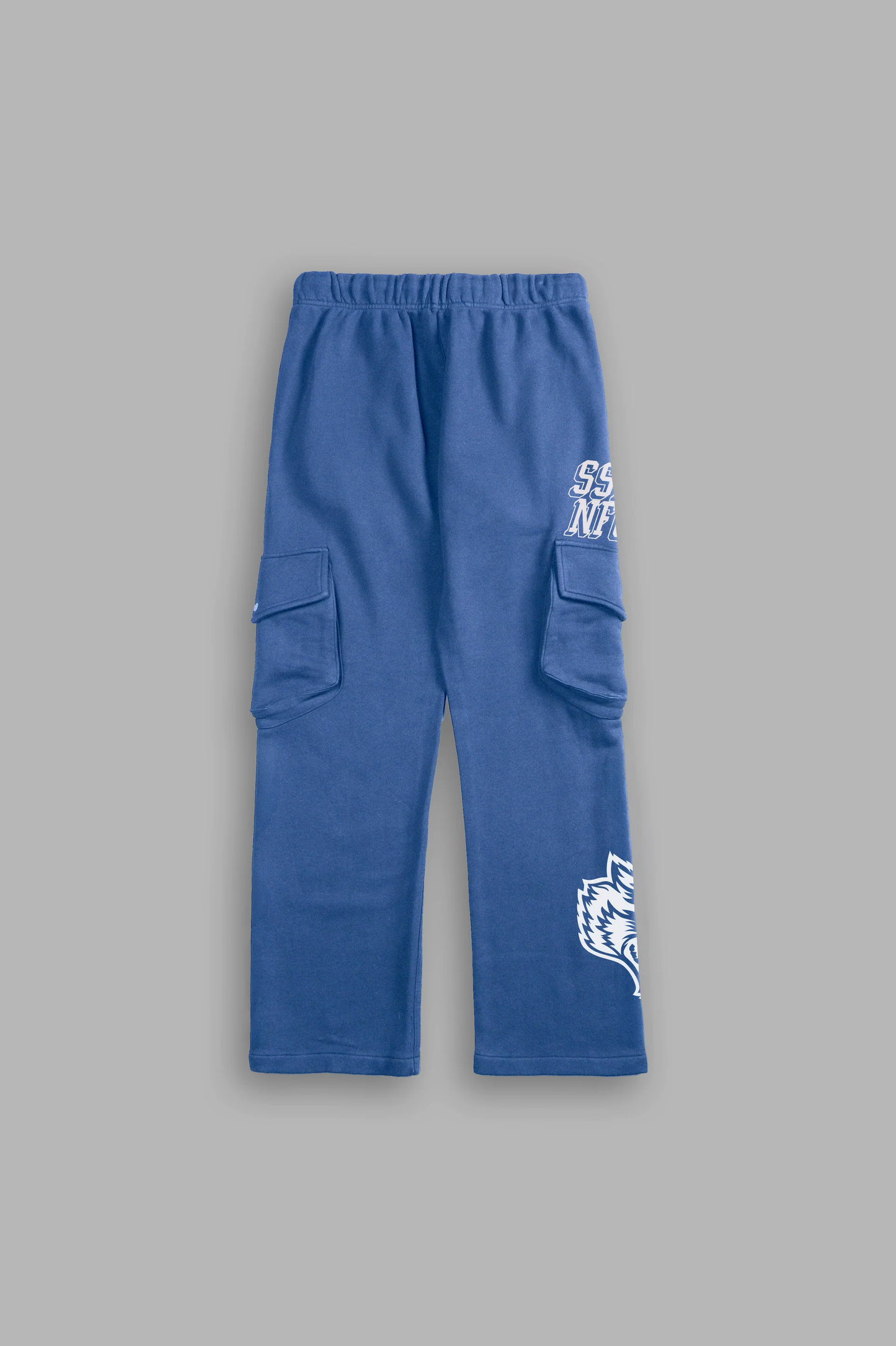 LA CA FRVR BIGELOW CARGO SWEAT PANTS IN LA BLUE