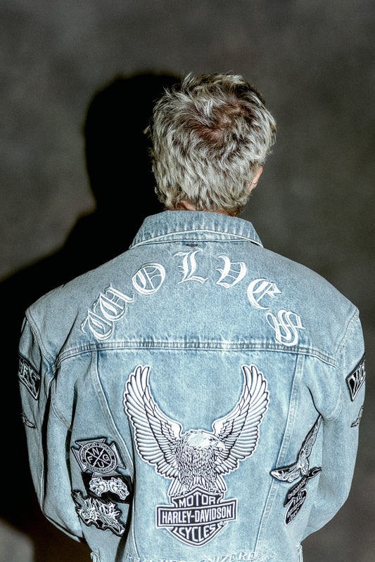 BROTHERHOOD LEMY DENIM JACKET IN LIGHT WASH