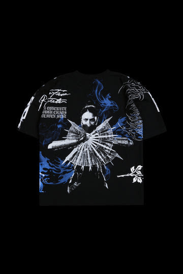 KITANA´S CHAOS "SIDE BY SIDE" 199X OVERSIZED TEE IN BLACK