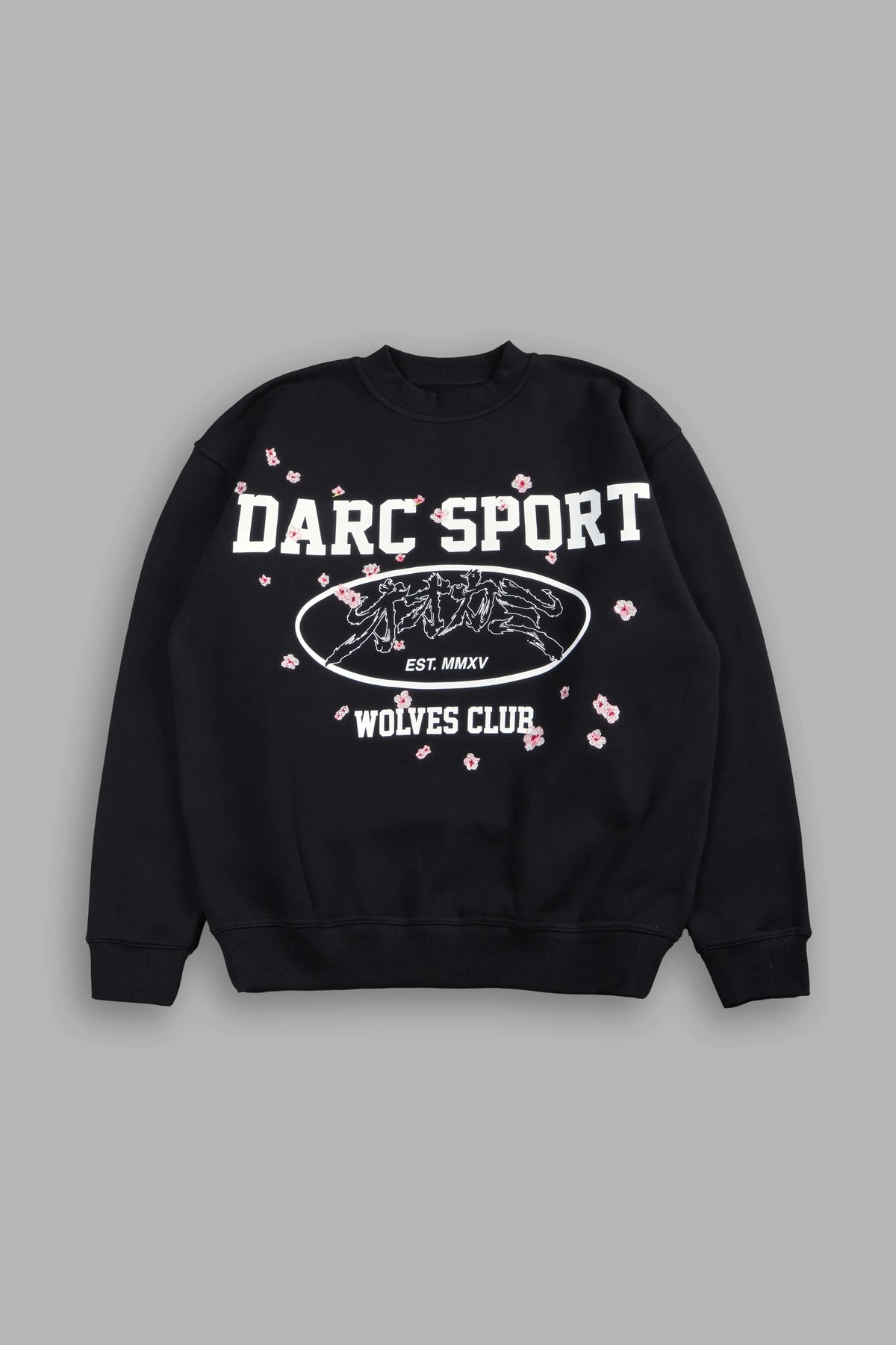 SAKURA CORE LONDON CREWNECK IN BLACK