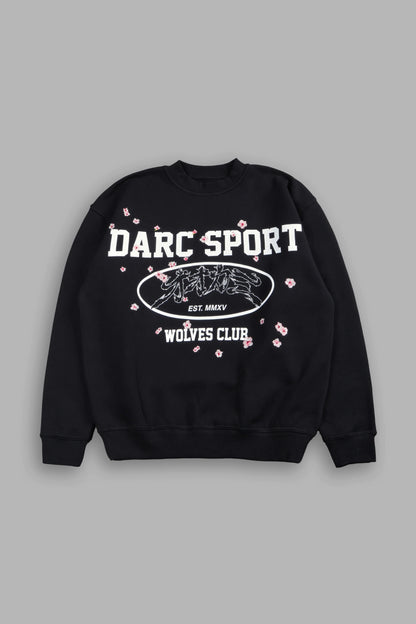 SAKURA CORE LONDON CREWNECK IN BLACK