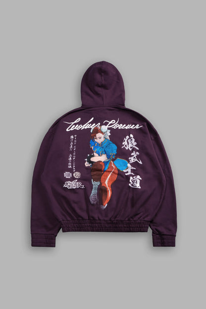 STABILITY SHE "CHAMBERS" ZIP HOODIE IN STORM PURPLE