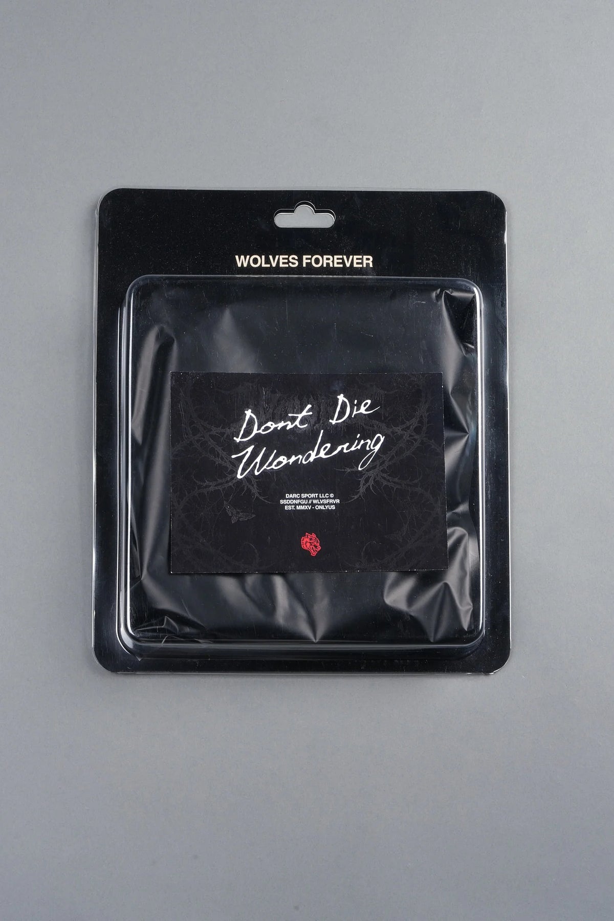 DONT DIE WONDERING MYSTERY TEE IN BLACK