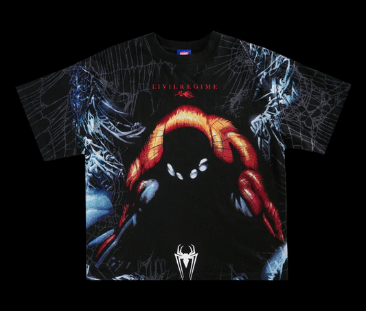 MAN VS BEAST SBS 199X OVERSIZED TEE IN VINTAGE BLACK