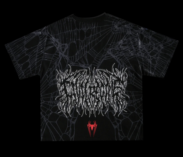 MAN VS BEAST SBS 199X OVERSIZED TEE IN VINTAGE BLACK