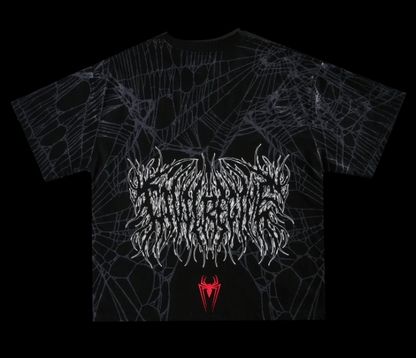 MAN VS BEAST SBS 199X OVERSIZED TEE IN VINTAGE BLACK