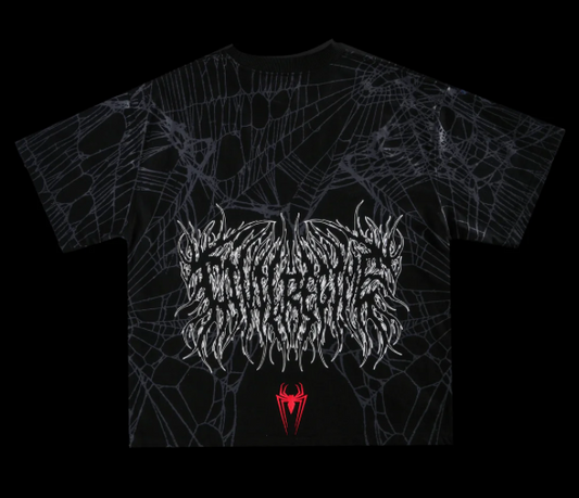 MAN VS BEAST SBS 199X OVERSIZED TEE IN VINTAGE BLACK