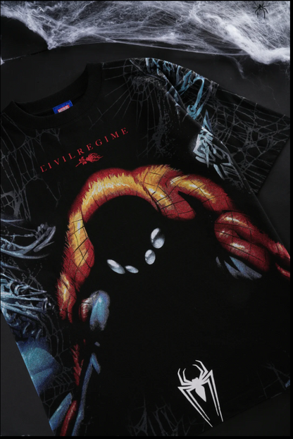 MAN VS BEAST SBS 199X OVERSIZED TEE IN VINTAGE BLACK
