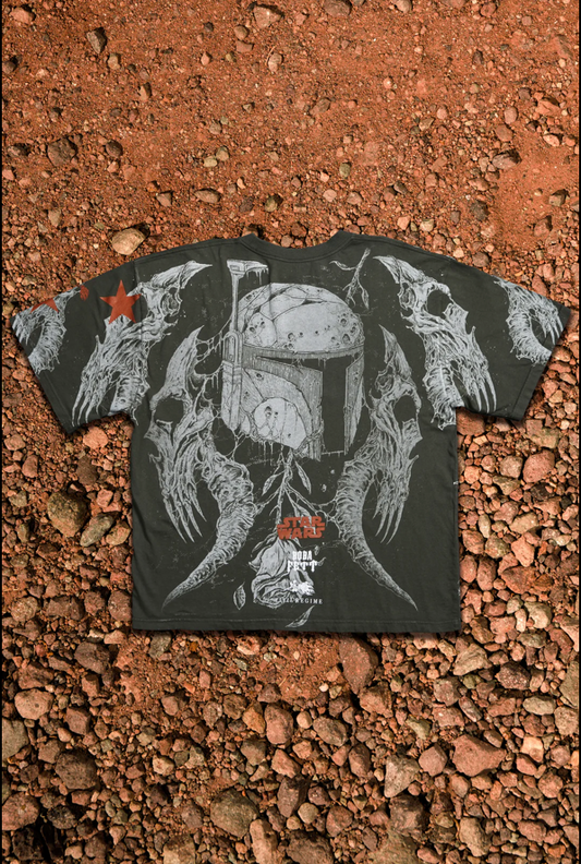 BOBA'S GRIT 199X OVERSIZED TEE IN ARMY GREEN