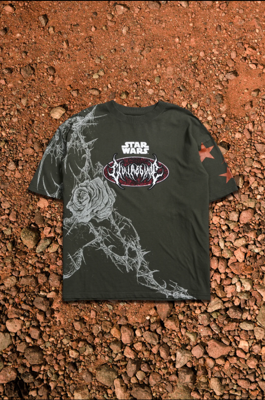 BOBA'S GRIT 199X OVERSIZED TEE IN ARMY GREEN