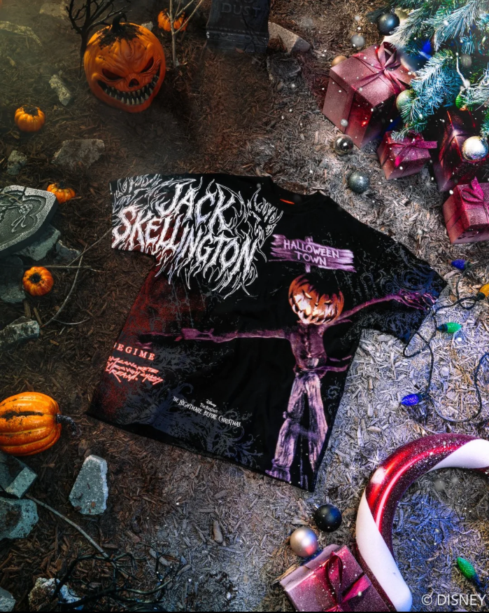 HALLOWEEN CHAOS AMERICAN CLASSIC OVERSIZED TEE IN BLACK