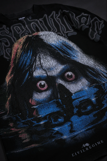 CAMP COLD LAKE AMERICAN CLASSIC OVERSIZED TEE IN VINTAGE BLACK