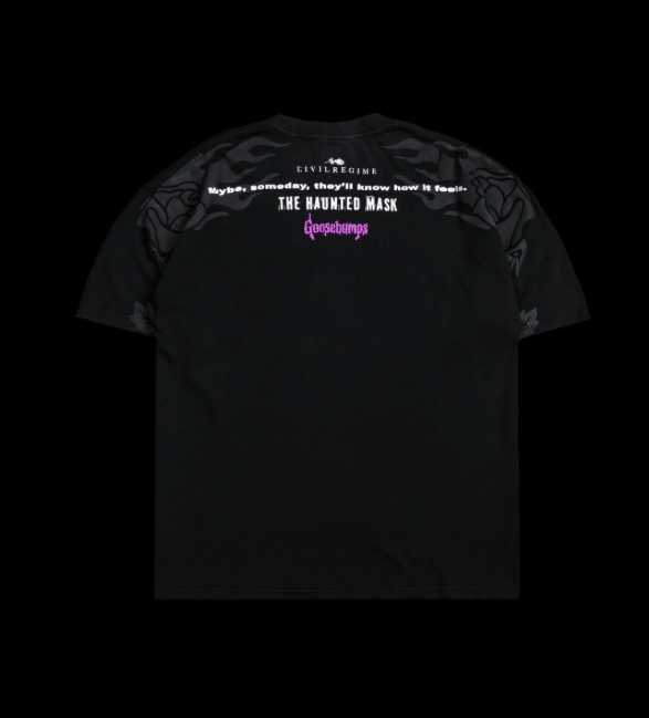 HAUNTED MASK AMERICAN CLASSIC OVERSIZED TEE IN VINTAGE BLACK