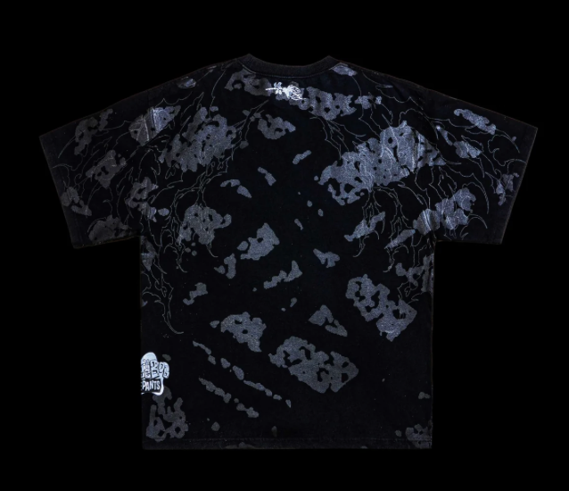 MONEYS MONEY "SIDE BY SIDE" 199X OVERSIZED TEE IN VINTAGE BLACK