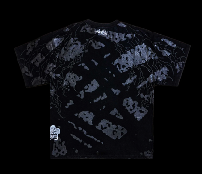 MONEYS MONEY "SIDE BY SIDE" 199X OVERSIZED TEE IN VINTAGE BLACK
