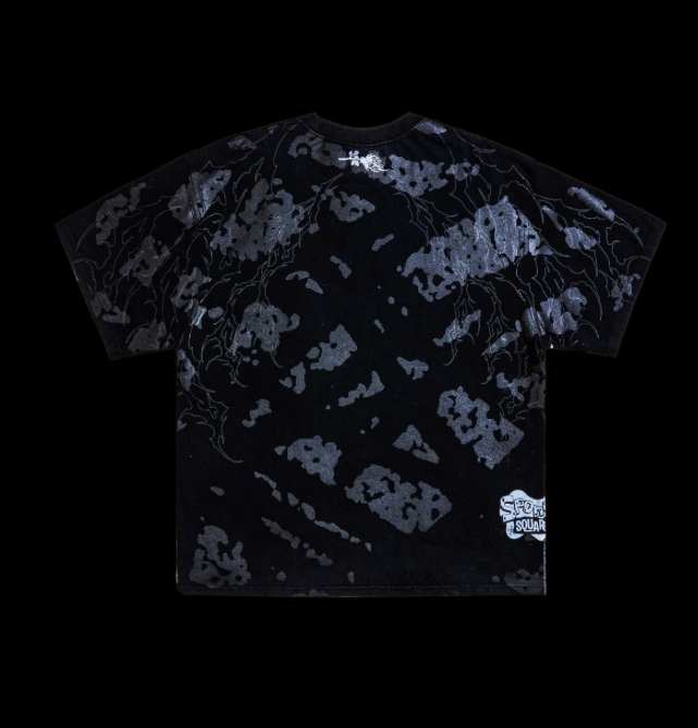 KRUST PUNK "SIDE BY SIDE" 199X OVERSIZED TEE IN VINTAGE BLACK
