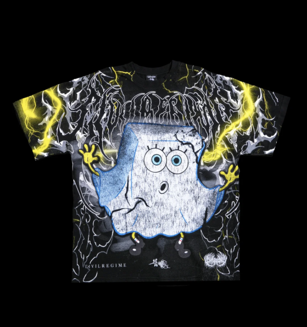 SAY BOO AMERICAN CLASSIC OVERSIZED TEE IN BLACK