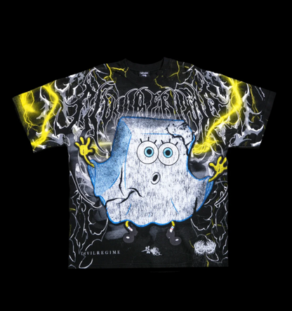 SAY BOO AMERICAN CLASSIC OVERSIZED TEE IN BLACK
