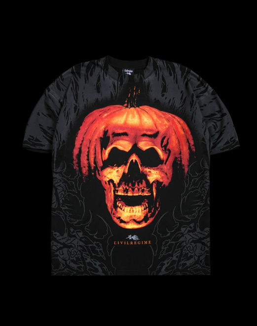 CARVED THROUGH CHAOS AMERICAN CLASSIC OVERSIZED TEE IN BLACK