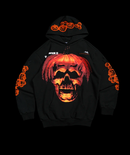 PURE EVIL INDIE ROSE HOODIE IN BLACK
