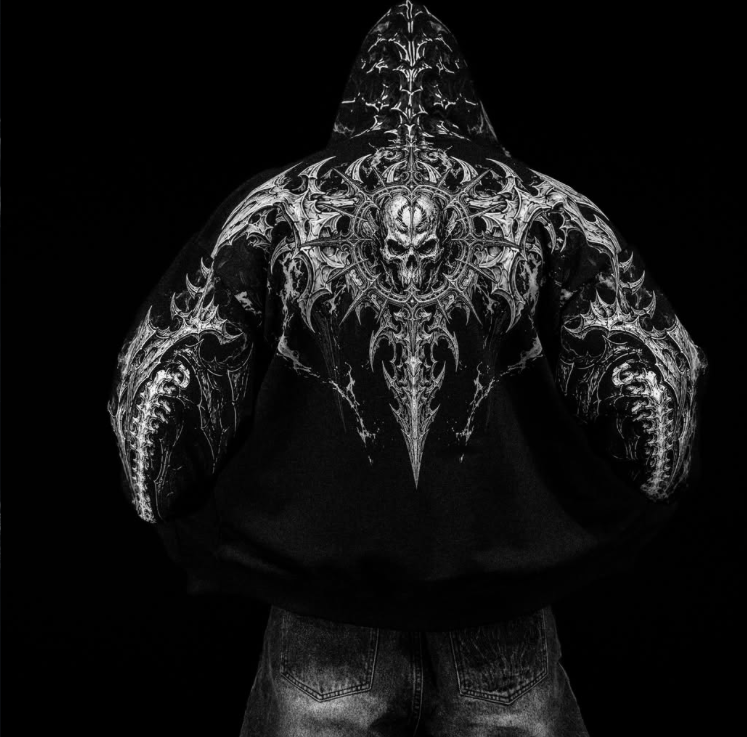 DEATH SLAYER OVERSIZED ZIP-UP HOODIE
