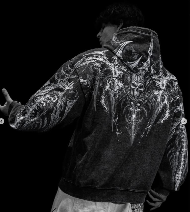 DEATH SLAYER OVERSIZED ZIP-UP HOODIE