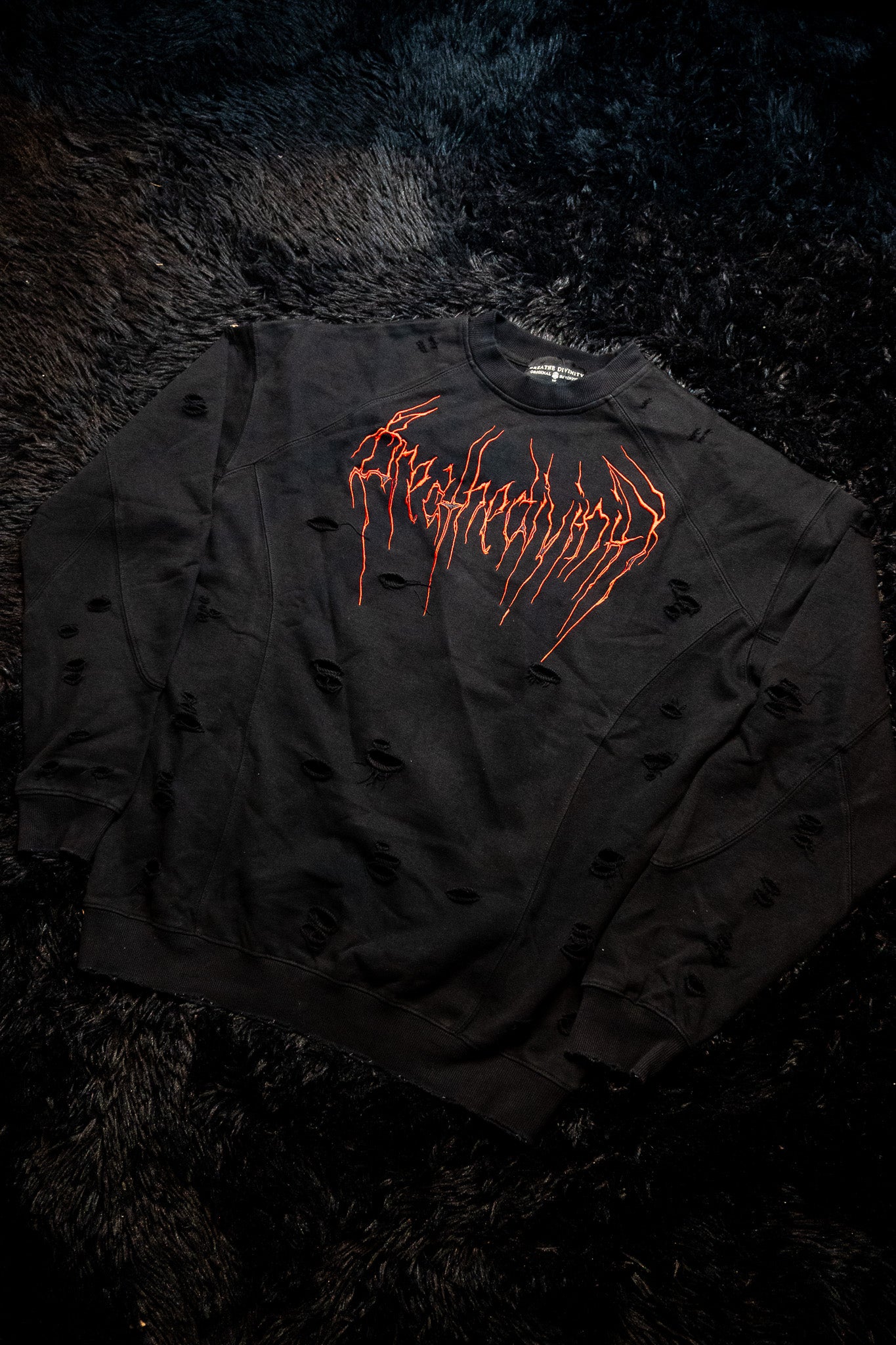 Mens Oversized Tarnished Crewneck [NIGHTMARE]