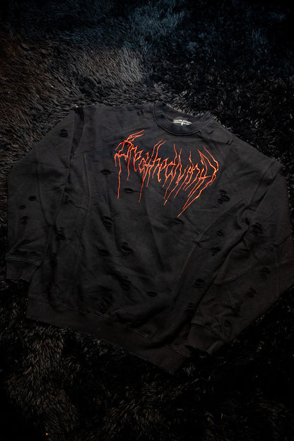 Mens Oversized Tarnished Crewneck [NIGHTMARE]