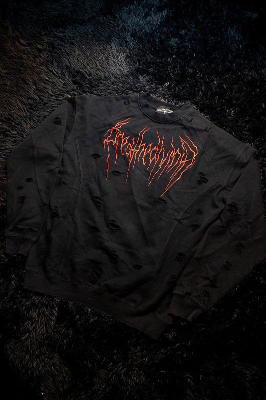 Mens Oversized Tarnished Crewneck [NIGHTMARE]