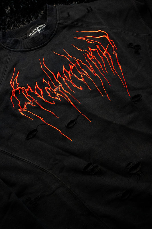 Mens Oversized Tarnished Crewneck [NIGHTMARE]