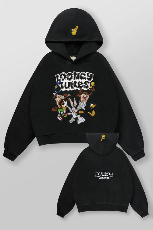 5114 - LOONEY TUNES EMBROIDERED HOODIES