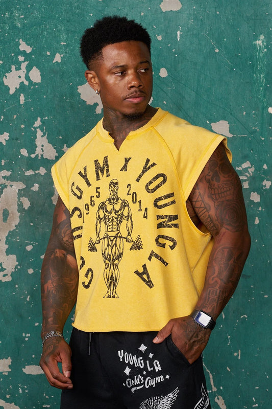 5069 - GOLDS GYM VINTAGE CUT OFFS