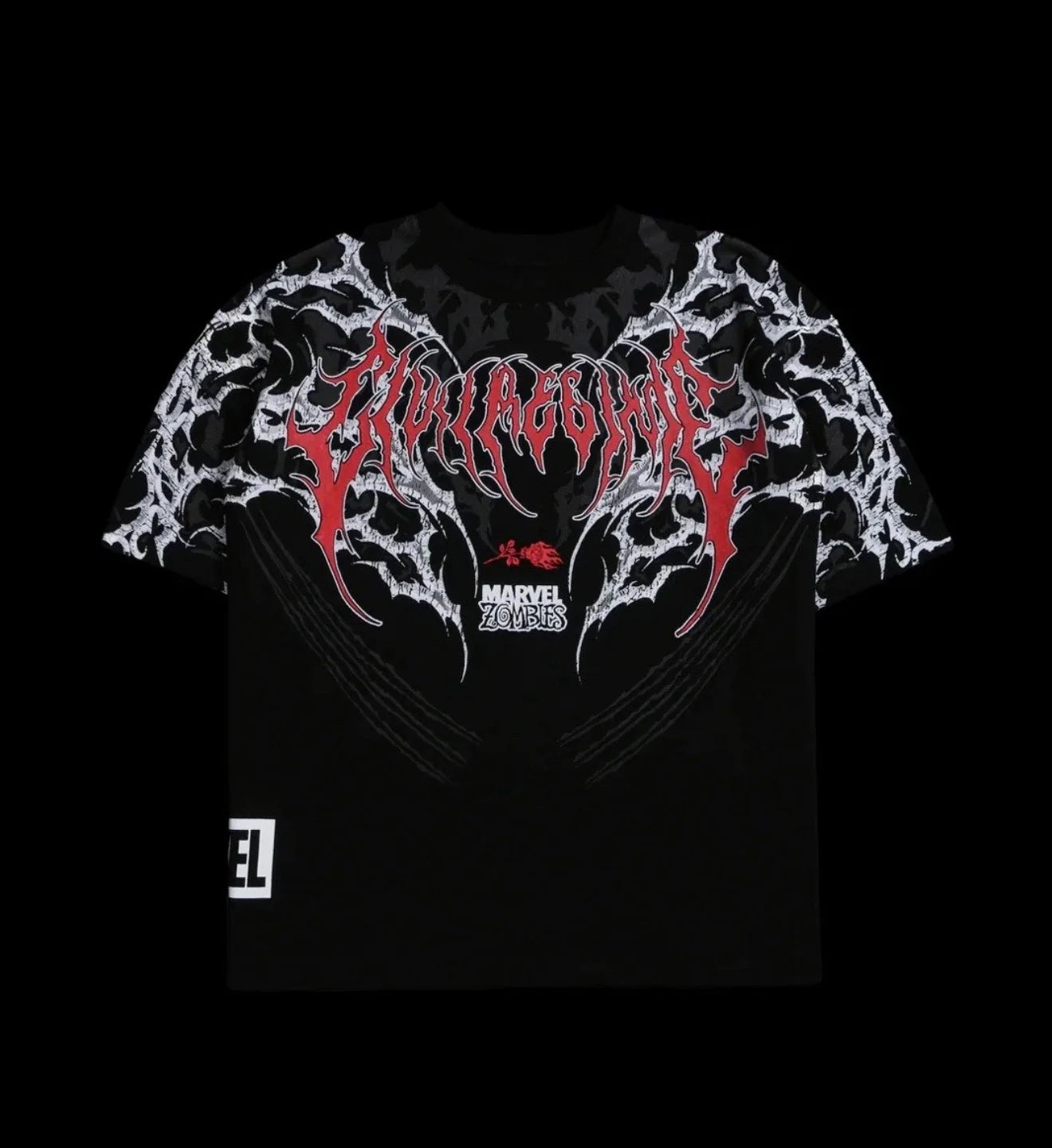 WOLVERINE ZOMBIE 199X OVERSIZED TEE IN BLACK