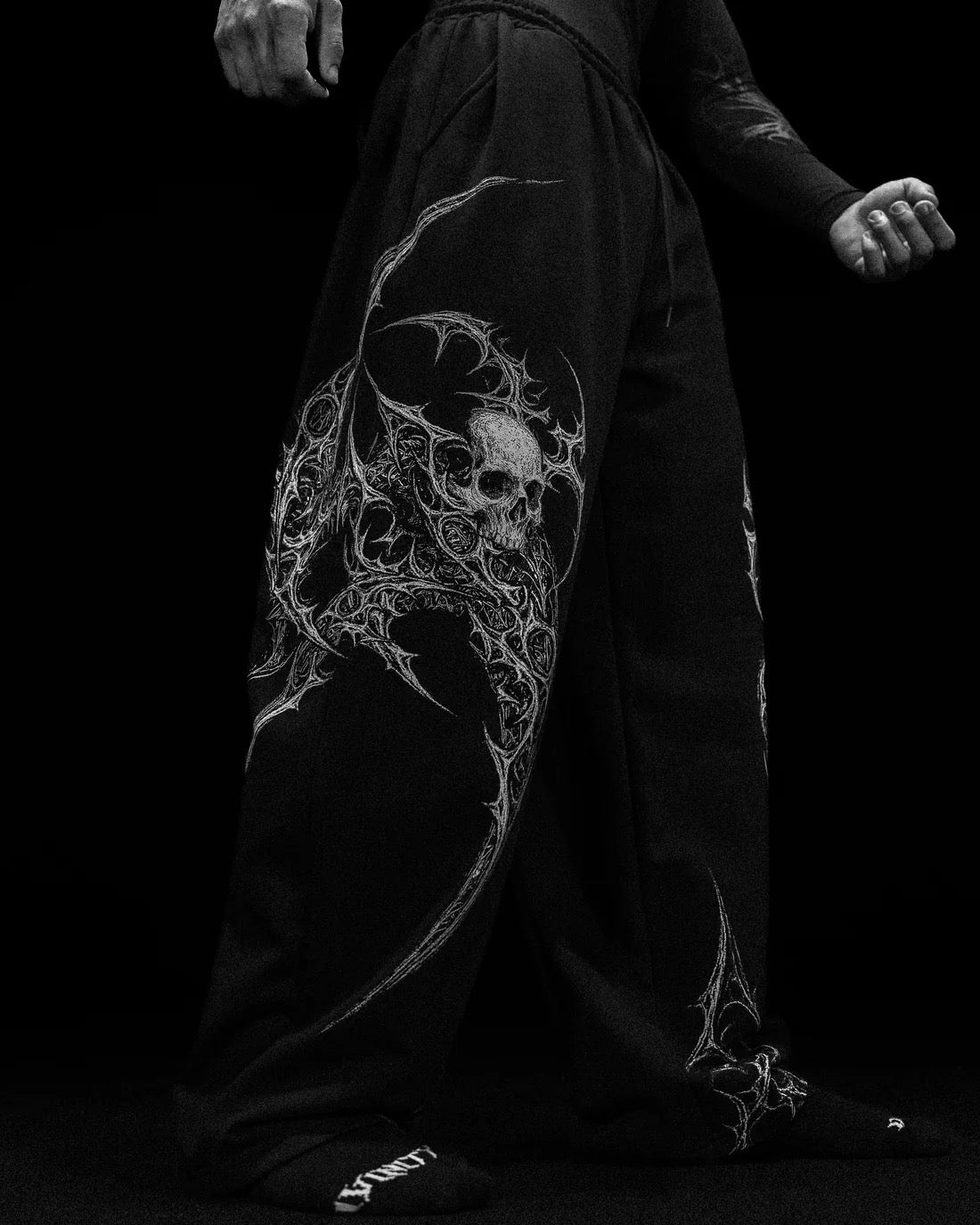 Death Scythe Uncuffed Luxury Sweatpants [VOID BLACK]